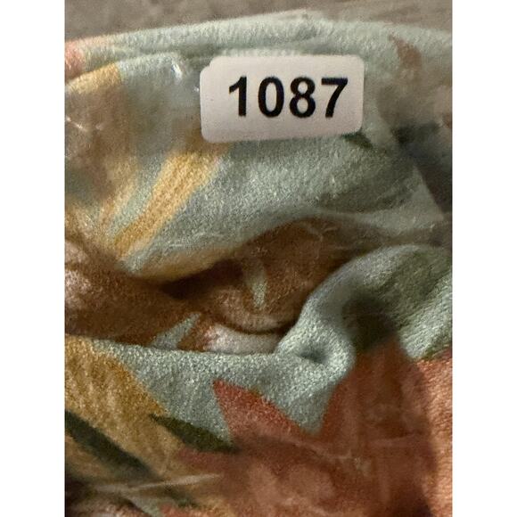 Rip Curl Dress Medium Tropical Tie Back Sundress Beach Midi Open Back Surfer - Picture 8 of 8